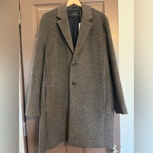 Vince Men's Black Wool-Blend Coat BNWT Size XL RRP$825